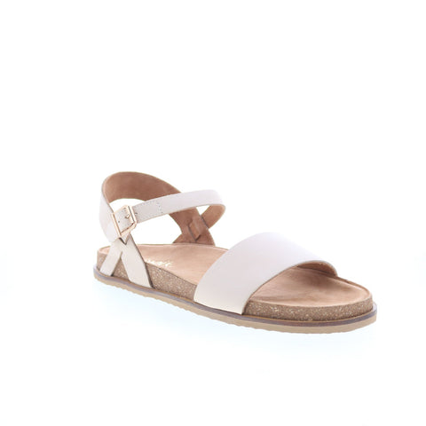 Softwalk Upland S2419-131 Womens Beige Wide Leather Strap Sandals Shoes