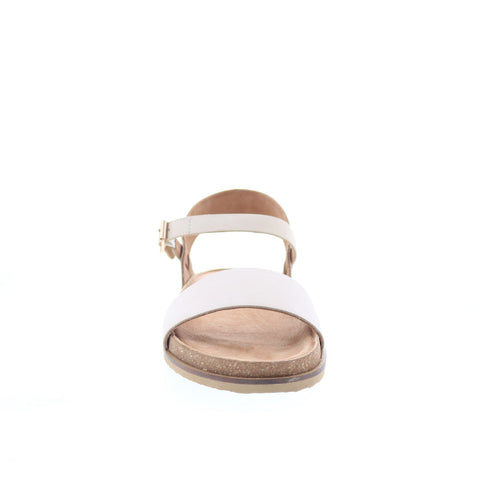 Softwalk Upland S2419-131 Womens Beige Wide Leather Strap Sandals Shoes