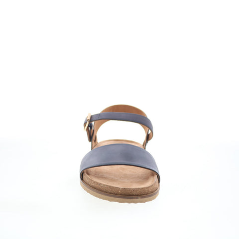 Softwalk Upland S2419-400 Womens Blue Wide Leather Strap Sandals Shoes