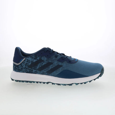 Adidas S2G Spikeless GV9794 Mens Blue Synthetic Lace Up Athletic Golf Shoes