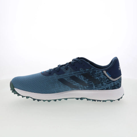 Adidas S2G Spikeless GV9794 Mens Blue Synthetic Lace Up Athletic Golf Shoes