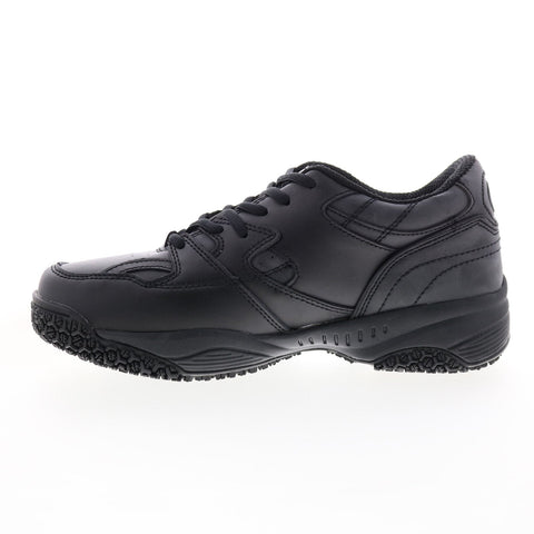 SkidBuster Skidbuster Slip Resistant Womens Black Wide Athletic Work Shoes