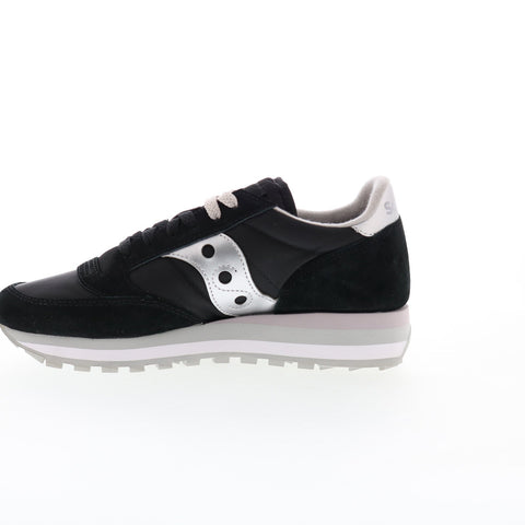 Saucony Jazz Triple S60530-15 Womens Black Suede Lifestyle Sneakers Shoes