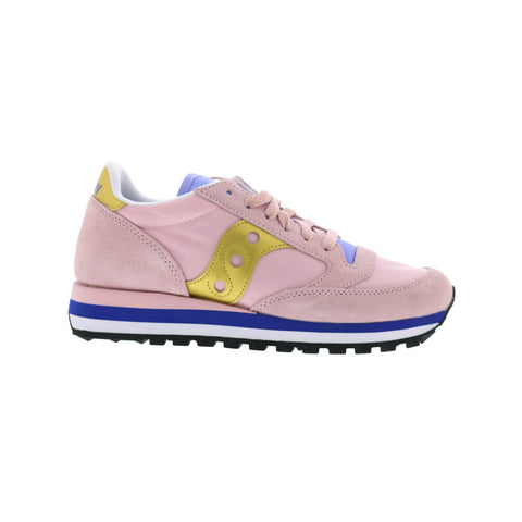 Saucony Jazz Triple S60530-24 Womens Pink Suede Lifestyle Sneakers Shoes