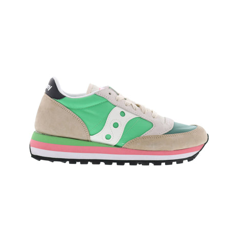 Saucony Jazz Triple S60530-32 Womens Green Suede Lifestyle Sneakers Shoes