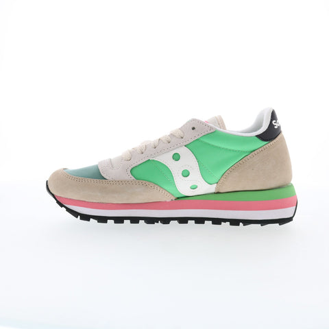 Saucony Jazz Triple S60530-32 Womens Green Suede Lifestyle Sneakers Shoes