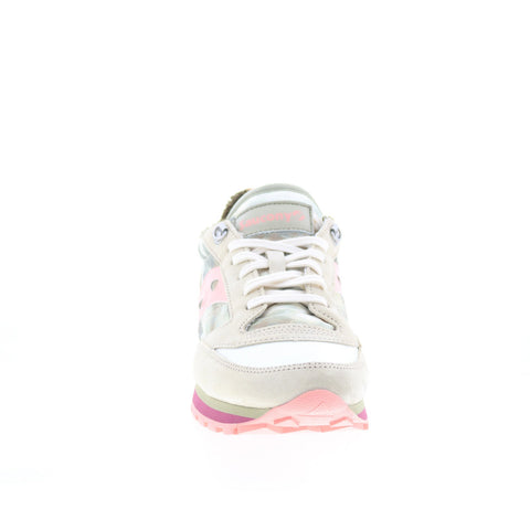 Saucony Jazz Triple S60591-2 Womens Beige Suede Lifestyle Sneakers Shoes