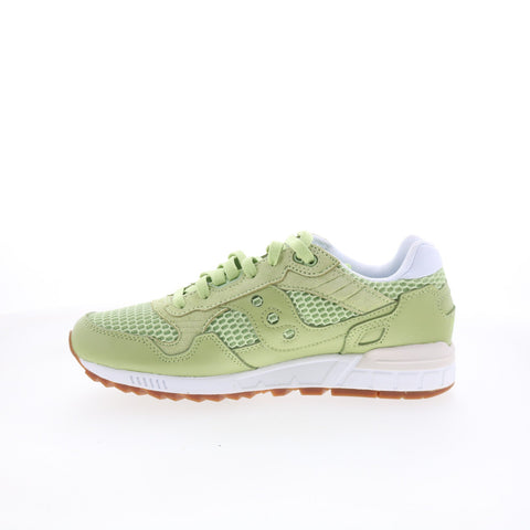 Saucony Shadow 5000 S60719-2 Womens Green Leather Lifestyle Sneakers Shoes