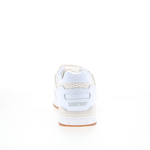 Saucony Shadow 5000 S60719-3 Womens White Leather Lifestyle Sneakers Shoes