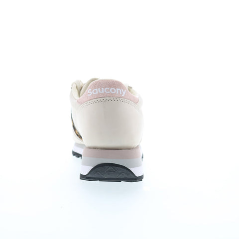 Saucony Jazz Triple S60727-2 Womens Beige Leather Lifestyle Sneakers Shoes