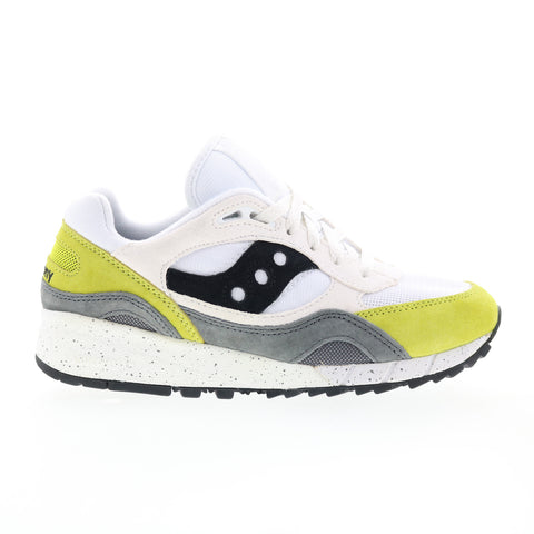 Saucony Shadow 6000 S70441-12 Mens White Suede Lifestyle Sneakers Shoes