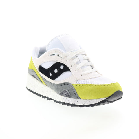 Saucony Shadow 6000 S70441-12 Mens White Suede Lifestyle Sneakers Shoes