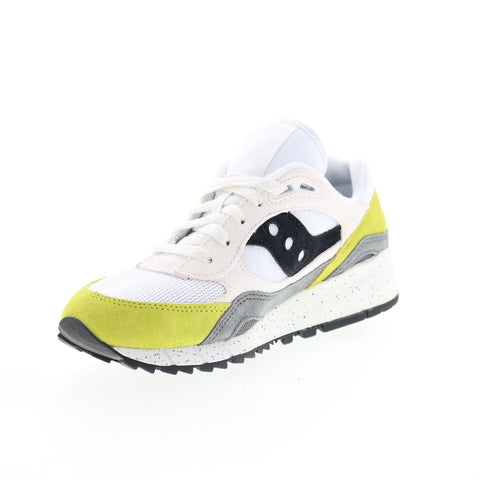 Saucony Shadow 6000 S70441-12 Mens White Suede Lifestyle Sneakers Shoes