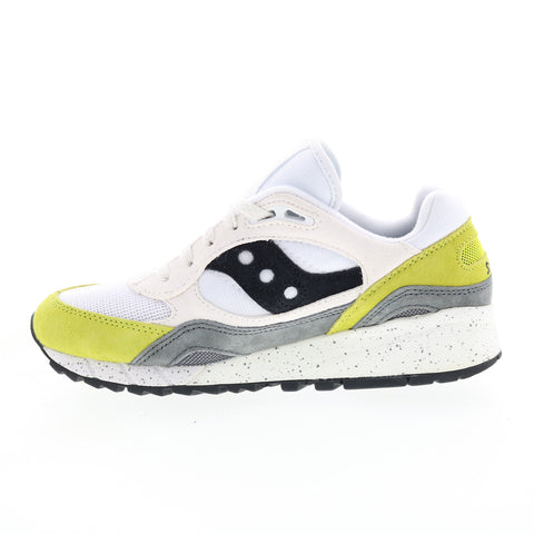 Saucony Shadow 6000 S70441-12 Mens White Suede Lifestyle Sneakers Shoes