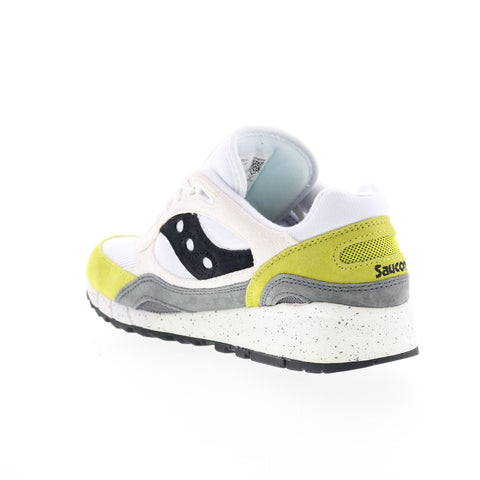 Saucony Shadow 6000 S70441-12 Mens White Suede Lifestyle Sneakers Shoes