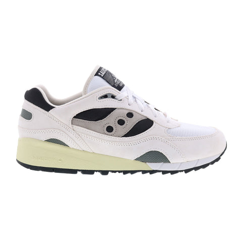 Saucony Shadow 6000 S70441-15 Mens White Suede Lifestyle Sneakers Shoes