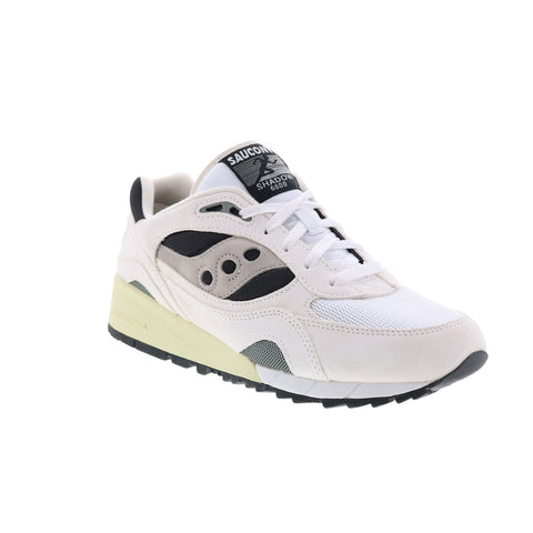Saucony Shadow 6000 S70441-15 Mens White Suede Lifestyle Sneakers Shoes