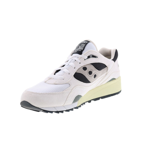 Saucony Shadow 6000 S70441-15 Mens White Suede Lifestyle Sneakers Shoes
