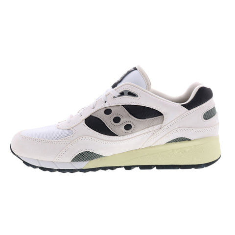 Saucony Shadow 6000 S70441-15 Mens White Suede Lifestyle Sneakers Shoes