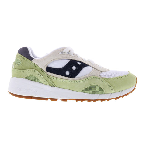 Saucony Shadow 6000 S70441-43 Mens White Suede Lifestyle Sneakers Shoes