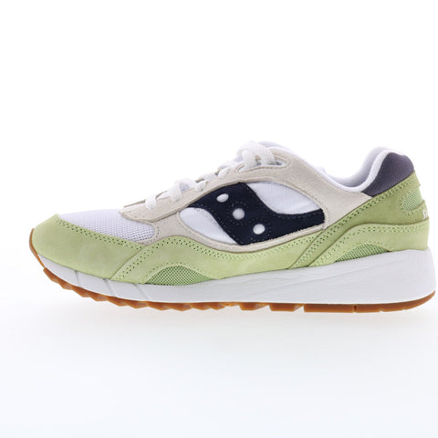 Saucony Shadow 6000 S70441-43 Mens White Suede Lifestyle Sneakers Shoes