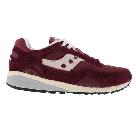 Saucony Shadow 6000 S70441-48 Mens Burgundy Suede Lifestyle Sneakers Shoes