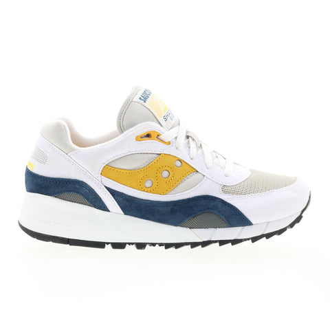 Saucony Shadow 6000 S70441-4 Mens White Synthetic Lifestyle Sneakers Shoes