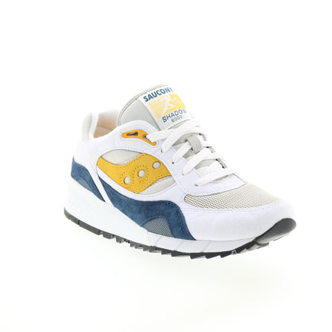 Saucony Shadow 6000 S70441-4 Mens White Synthetic Lifestyle Sneakers Shoes
