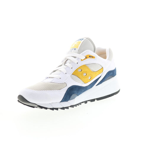 Saucony Shadow 6000 S70441-4 Mens White Synthetic Lifestyle Sneakers Shoes