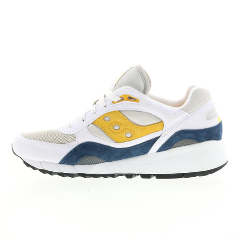 Saucony Shadow 6000 S70441-4 Mens White Synthetic Lifestyle Sneakers Shoes