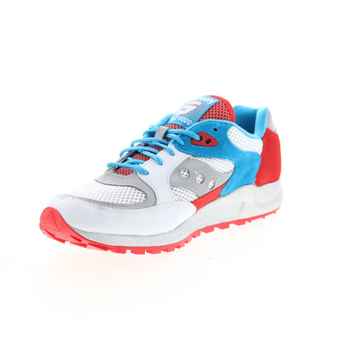 Saucony Jazz 4000 S70531-3 Mens White Suede Lifestyle Sneakers Shoes