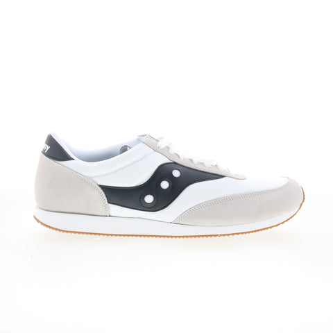 Saucony Hornet S70538-14 Mens White Suede Lifestyle Sneakers Shoes