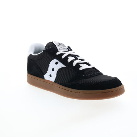 Saucony Jazz Court S70555-11 Mens Black Suede Lifestyle Sneakers Shoes