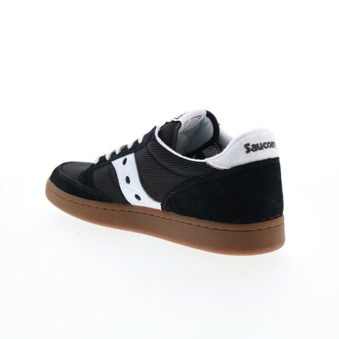 Saucony Jazz Court S70555-11 Mens Black Suede Lifestyle Sneakers Shoes