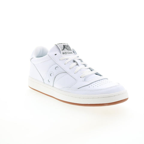 Saucony Jazz Court S70555-22 Mens White Leather Lifestyle Sneakers Shoes