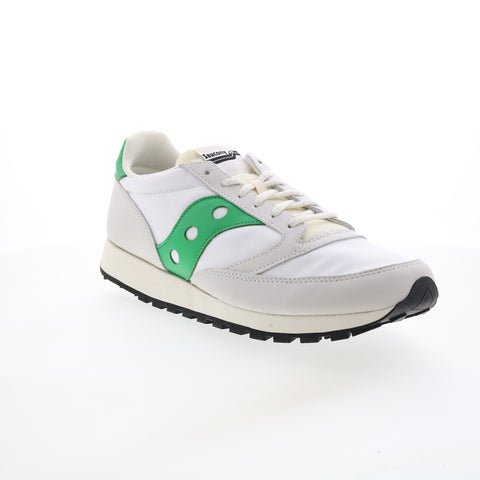 Saucony Jazz 81 S70563-3 Mens White Leather Lifestyle Sneakers Shoes
