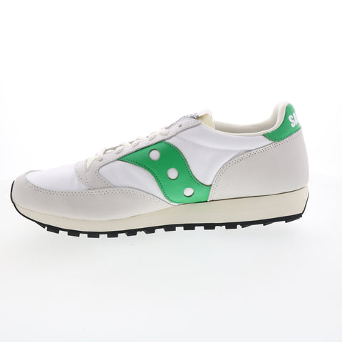Saucony Jazz 81 S70563-3 Mens White Leather Lifestyle Sneakers Shoes