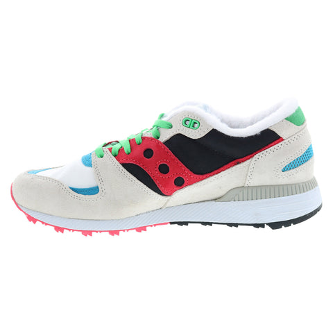Saucony Azura S70583-1 Mens White Suede Lace Up Lifestyle Sneakers Shoes