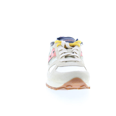 Saucony Shadow Original S70592-1 Mens White Suede Lifestyle Sneakers Shoes