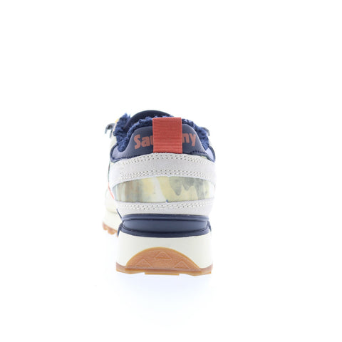 Saucony Shadow Original S70592-1 Mens White Suede Lifestyle Sneakers Shoes