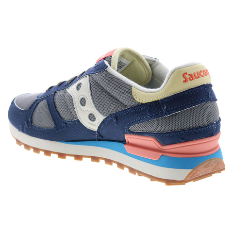 Saucony Shadow Original S70636-1 Mens Blue Canvas Lifestyle Sneakers Shoes