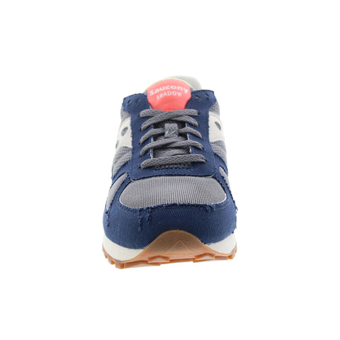 Saucony Shadow Original S70636-1 Mens Blue Canvas Lifestyle Sneakers Shoes
