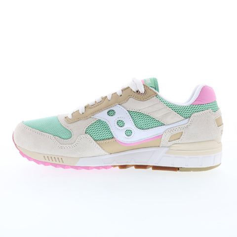 Saucony Shadow 5000 S70637-4 Mens Green Suede Lifestyle Sneakers Shoes