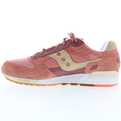 Saucony Shadow 5000 S70637-6 Mens Pink Suede Lifestyle Sneakers Shoes