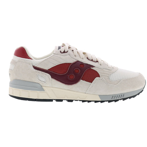 Saucony Shadow 5000 S70665-32 Mens White Suede Lifestyle Sneakers Shoes