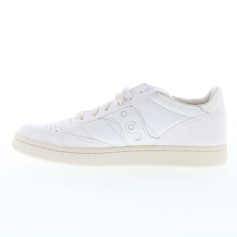 Saucony Jazz Court S70671-6 Mens White Suede Lifestyle Sneakers Shoes