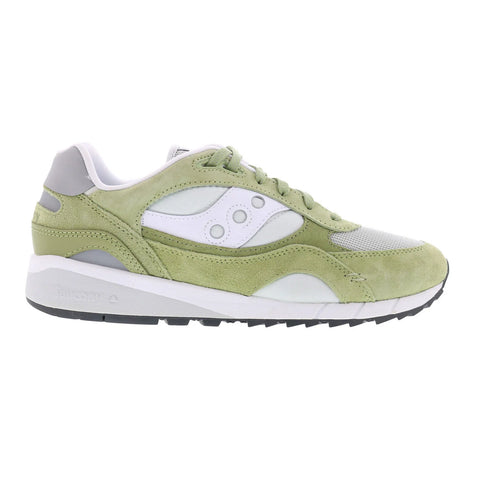 Saucony Shadow 6000 S70674-5 Mens Green Suede Lifestyle Sneakers Shoes