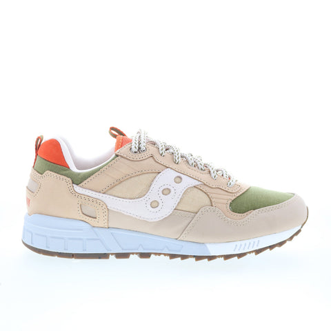 Saucony Shadow 5000 S70716-1 Mens Beige Leather Lifestyle Sneakers Shoes