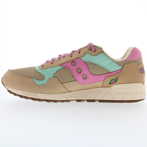 Saucony Shadow 5000 S70746-3 Mens Brown Leather Lifestyle Sneakers Shoes