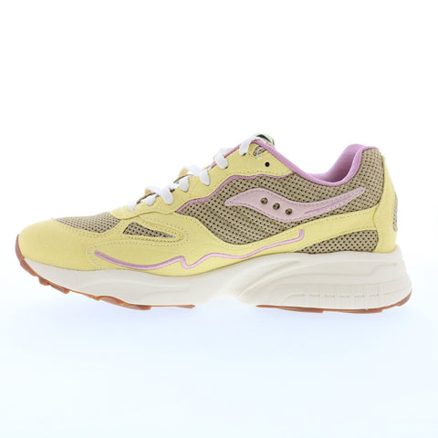 Saucony 3D Grid Hurricane S70747-1 Mens Yellow Lifestyle Sneakers Shoes